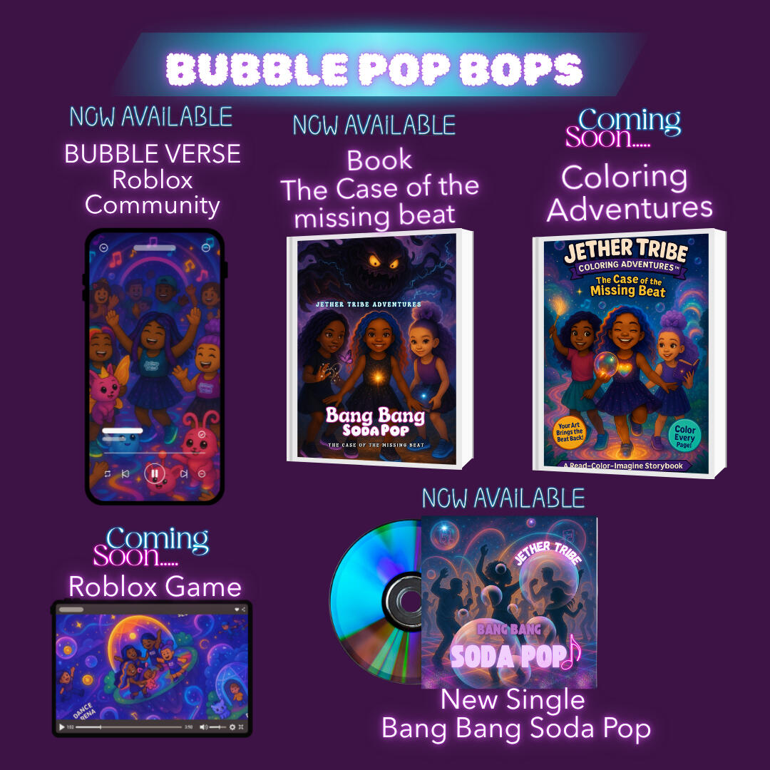 BUBBLE POP BOPS Check out our official drops — new songs, stories, and games fresh from the Bubbleverse.